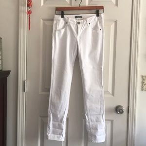 Hudson snow white mid rise jeans. Sz 27. Like new